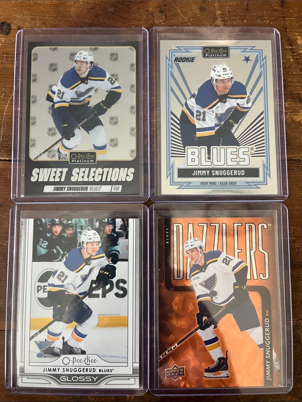💎 Jimmy Snuggerud (4) card lot 💎